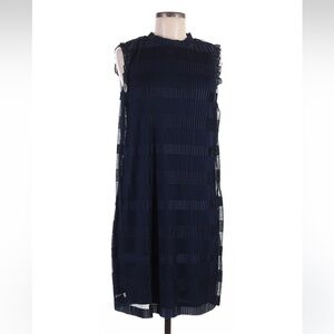 Julia Jordan Navy Pleated Dress